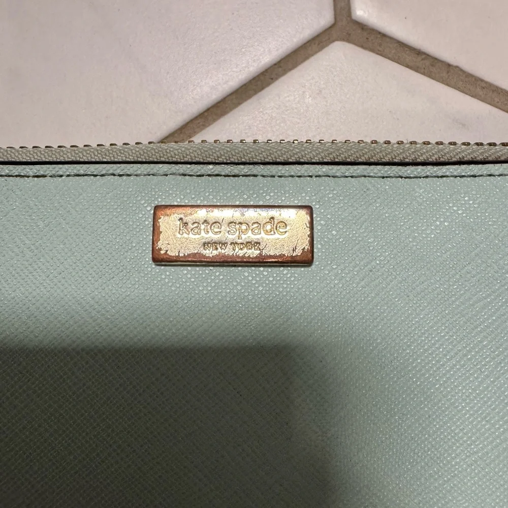 Kate Spade‎ Neda Newberry Lane Zip Around Wallet Mint Green